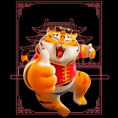 Mascote Fortune Tiger dando joinha